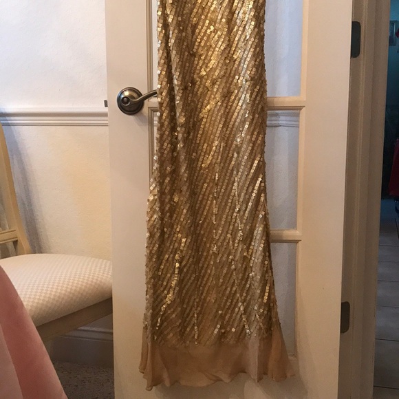 Gold Sequind Gown - Picture 2 of 7